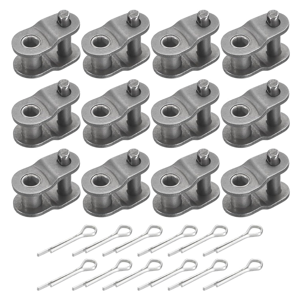 PATIKIL 12Pcs #25 Roller Chain Offset Link Half Links for 04C Chain
