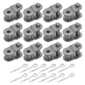 PATIKIL 12Pcs #25 Roller Chain Offset Link Half Links for 04C Chain
