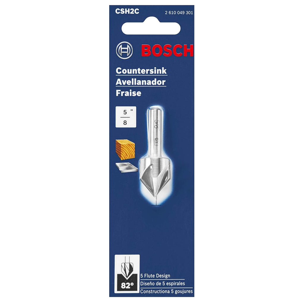 BOSCH CSH2 5/8-Inch HSS Countersink (CSH2C)