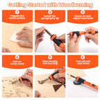 930-IV Wood Burning Kit, Beginner Pyrography Pen with 12 Pyrography Tips