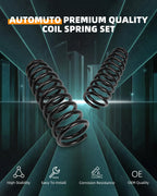 AUTOMUTO 2PCS Rear Suspension Coil Spring Set for 06-10 for Hyundai Sonata