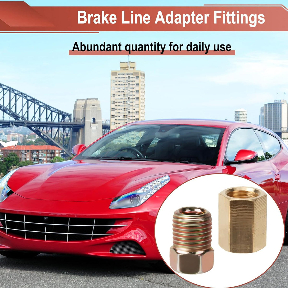 3/16 Brake Line Pressure Fittings, 12 Pieces 3/8 Inch Brake Line Fittings