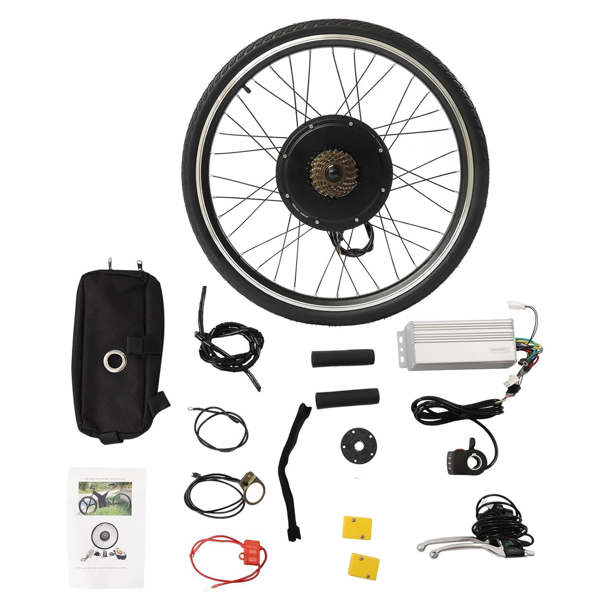 26 Inch 48V 1000W Rear Wheel Electric Bicycle Conversion Kit, Electric Bike Rear Wheel Hub Motor, Rears Wheel