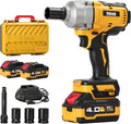 Cordless Impact Wrench, 900Ft-lbs (1200N.m) 1/2" Brushless Impact Gun with 2x 4.0Ah Battery, Fast Charger & 3