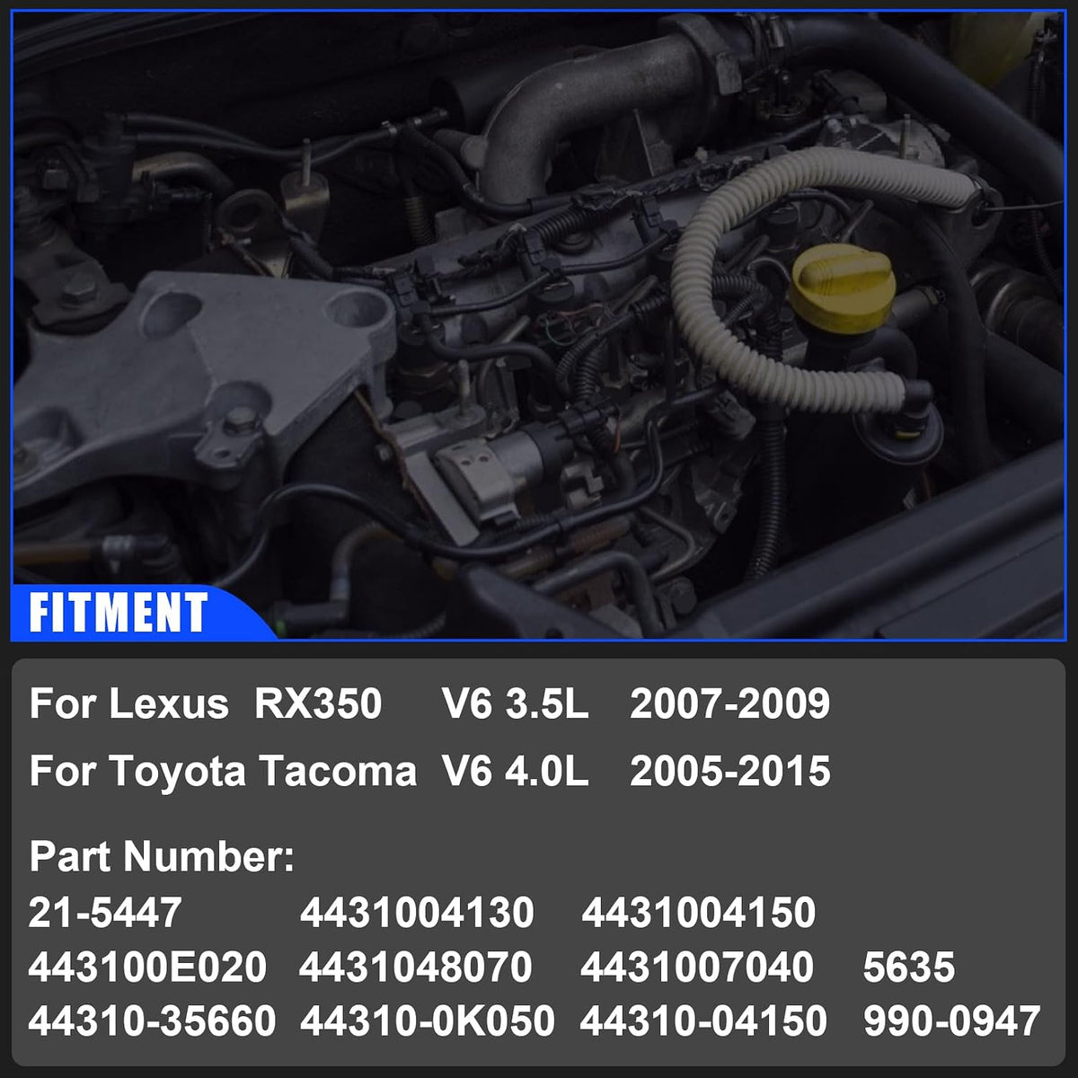 21-5447 Power Steering Pump with Pulley For Lexus RX 350 2007-2009