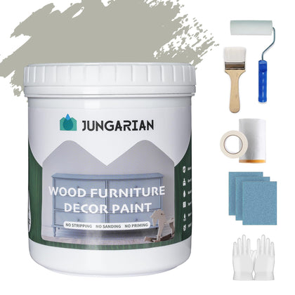 Furniture Paint Kit 32oz with Tools - Water-based & Low Odor One-step No Sanding - Matte Finish Indoor Outdoor Wood