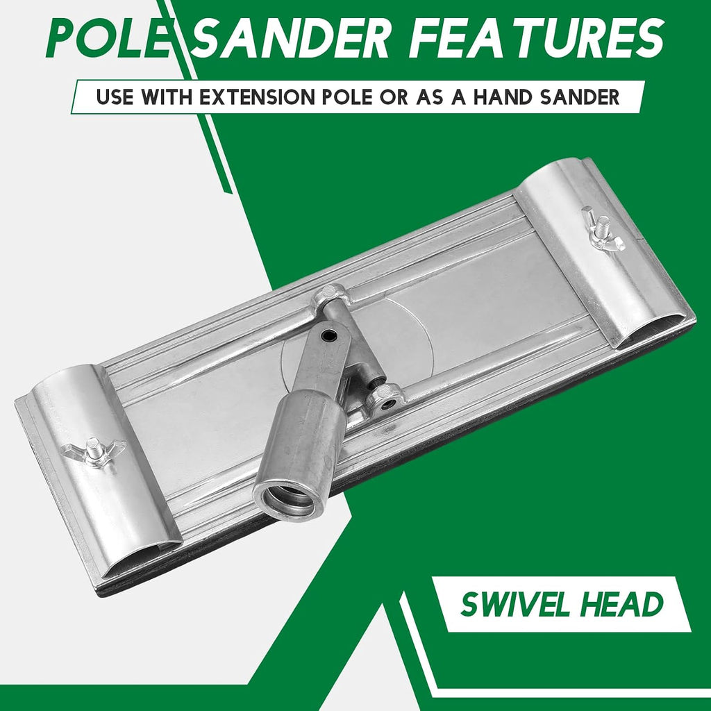 1 Pc No-flip Pole Sander Head Quick Release Universal Thread | No-flip Design for Stable Work, Coarse Thread Fits