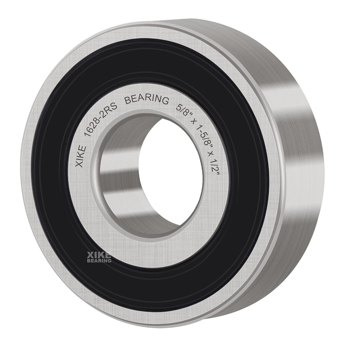 XIKE 4 Pcs 1628-2RS Bearings 5/8" x1-5/8 x1/2", Double Rubber Seals.