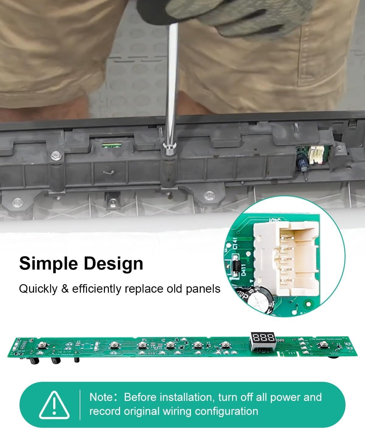 WD21X31910 WD21X23461 User Interface Control Board Fit for GE Dishwasher