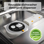 Reusable PowerDisk Compatible with Miele AutoDos Dishwasher, Refillable Empty Dishwasher Detergent Container