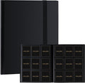 Card Binder 9 Pocket Storage 360 Card Binder,Trading Card Binder (Black) | Senior and Sturdy Side-Loading