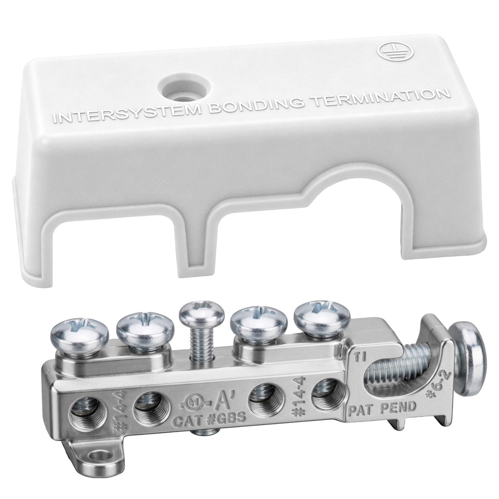 GB5-1 Intersystem Grounding Bridge Conduit Fitting with White Plastic Cover