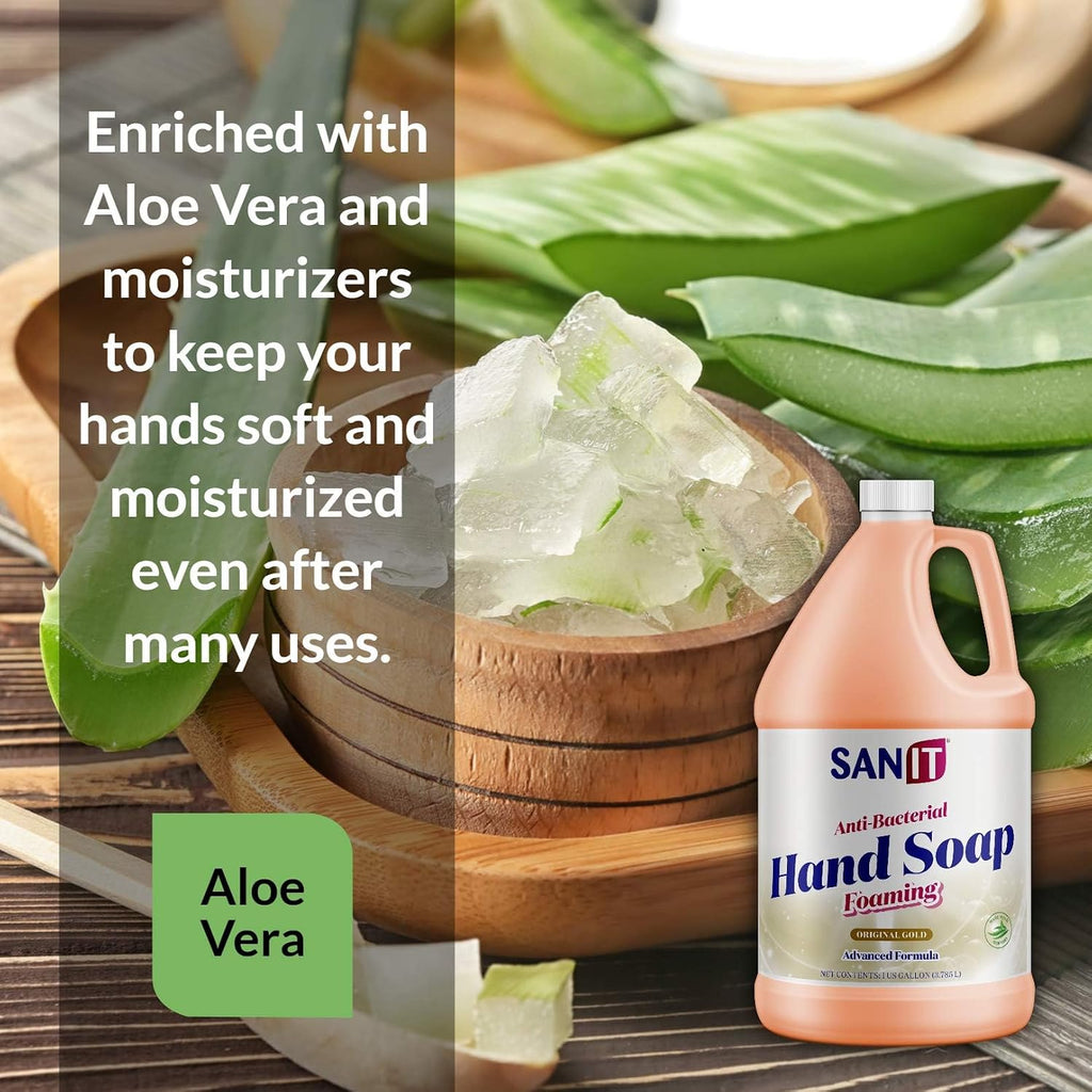 Antibacterial Foaming Hand Soap Refill - Advanced Formula with Aloe Vera and Moisturizers - All-Natural Moisturizing