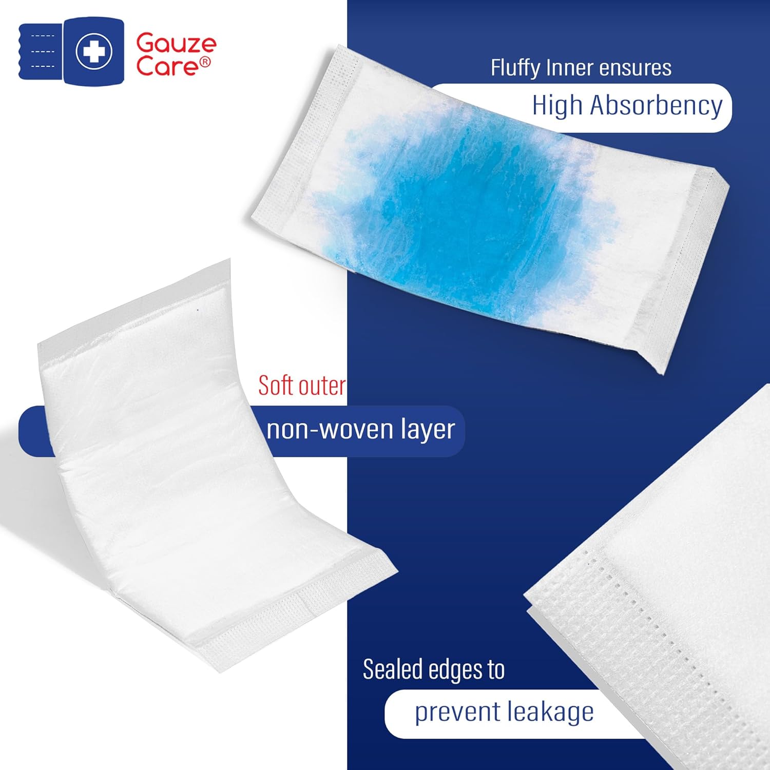 GauzeCare Sterile Abdominal Pads 5x9 inch 20-Pack | Extra Absorbent & Thick, Individually Packed Combine Pads with