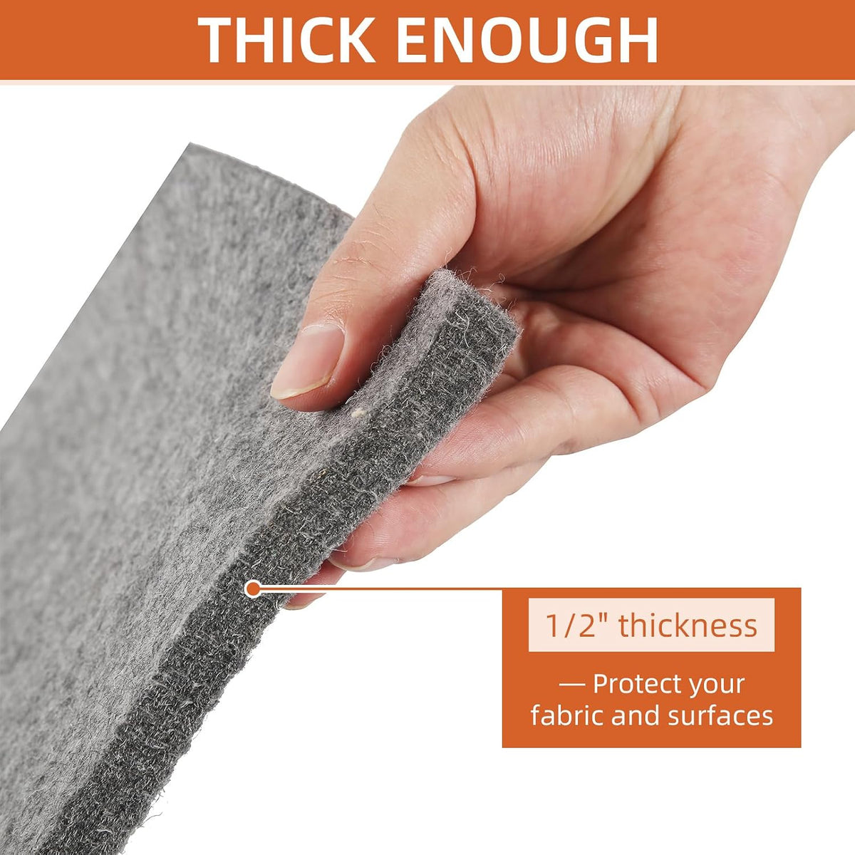 Wool Pressing Mat for Quilting(2 Pack) Includes 24" x17" and 9" x 9" mats, Portable Wool Ironing Mat, Quilting