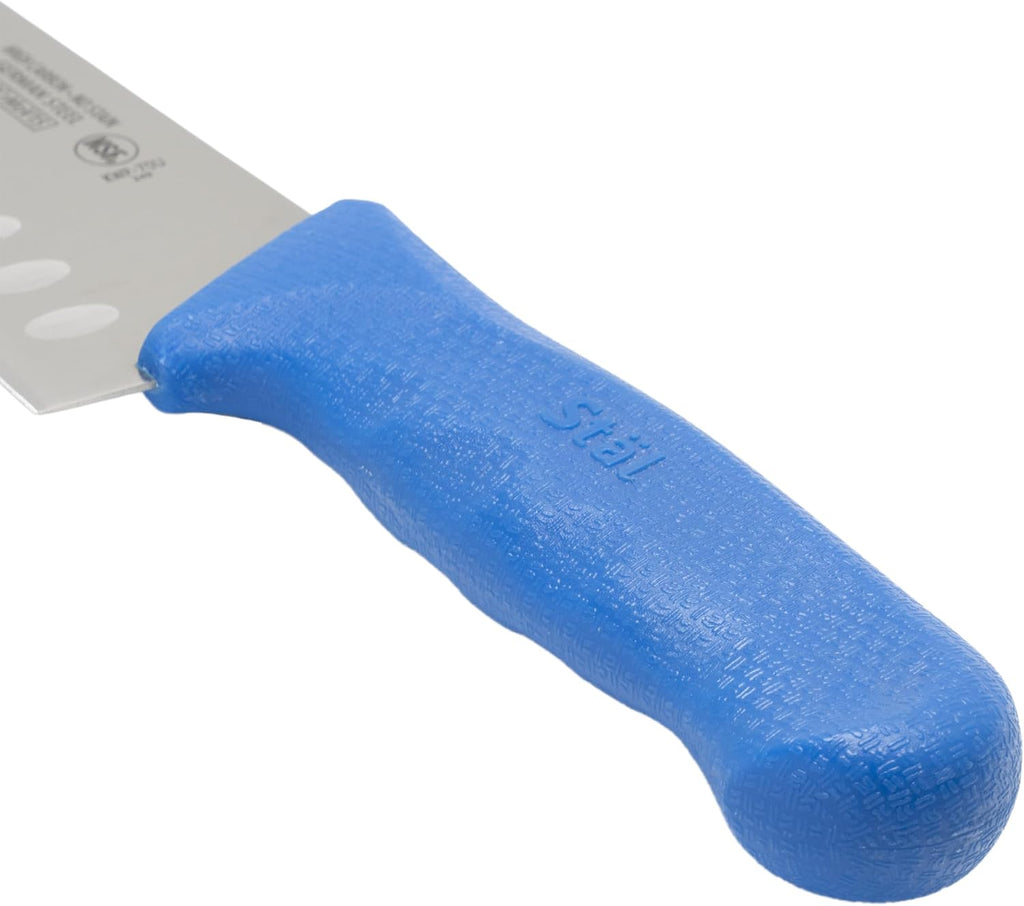 7" Blue Plastic Santoku Knife