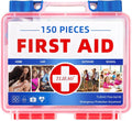 Mini First Aid Kit - 150 Pieces Emergency Medical Kit for Home, Car, Travel, Camping, Truck, Hiking, Sports, Office