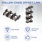 DTGN ISO(DIN) 20B-3 Roller Chain Offset Half Link 31.75mm Pitch