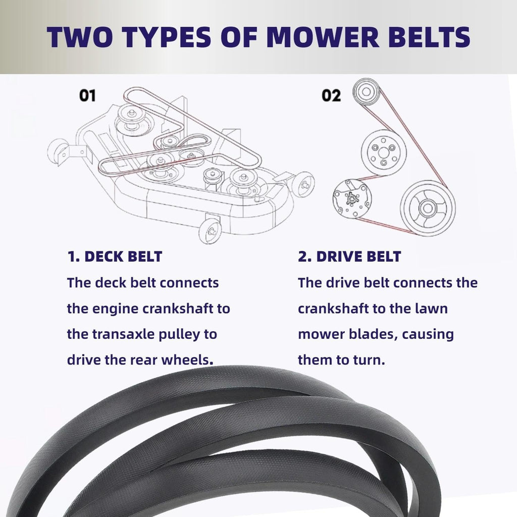 Drive Belt 1/2 Inch X89 Inch for Lawn Mower John Deere GX20006 105 115 125 135 145 D110 D120 D125 D130 D140 D150 D140 D150 D155 D160 D170 L105 L107