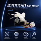 IPJCZ 4200160 Evaporator Fan Motor Assembly for Refrigerator