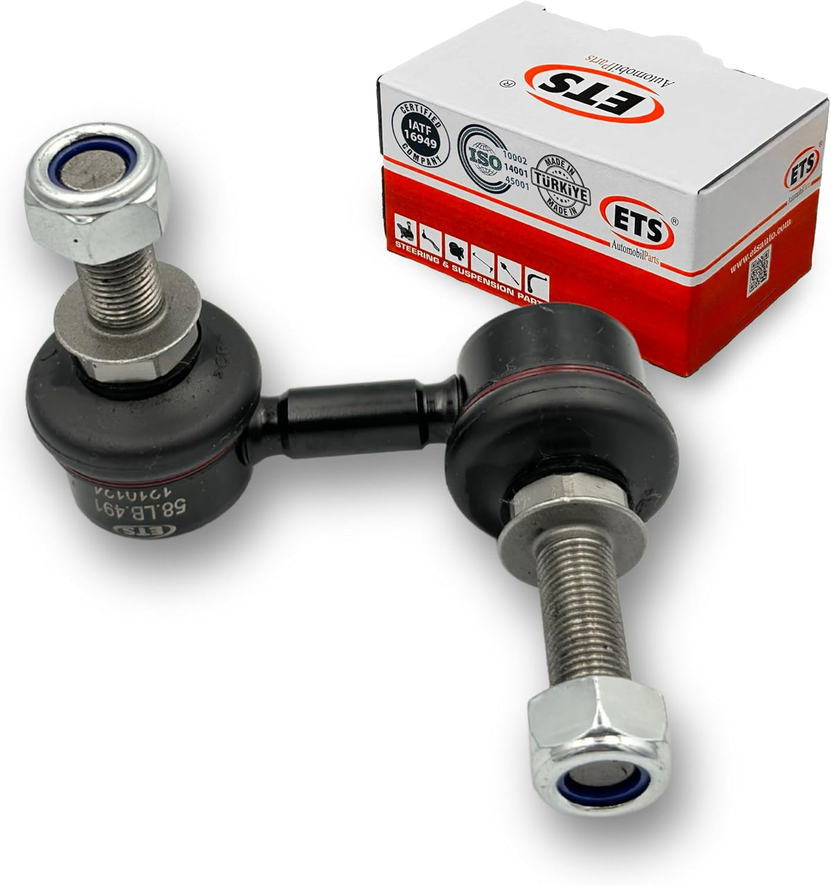 ETS 2Pc Front LH RH Stabilizer Sway Bar End Link Kit K750210 K750209 Fits Infiniti 2008-2012 EX35, 2013 EX37, 2011 12 G25, 2007 08 G35, 2009-13 G37, 11-12 M37/M56, 2014-2022 Q50 Q40 Q60 Q70 Q70L QX50