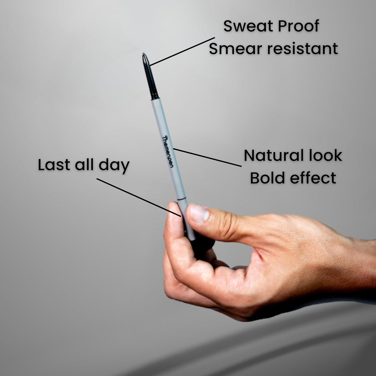 Waterproof Eyebrow Pen | Beard Filler for Men | Microblading Eyebrow Pen | Hair Filler | Anti-Smudge | Mustache
