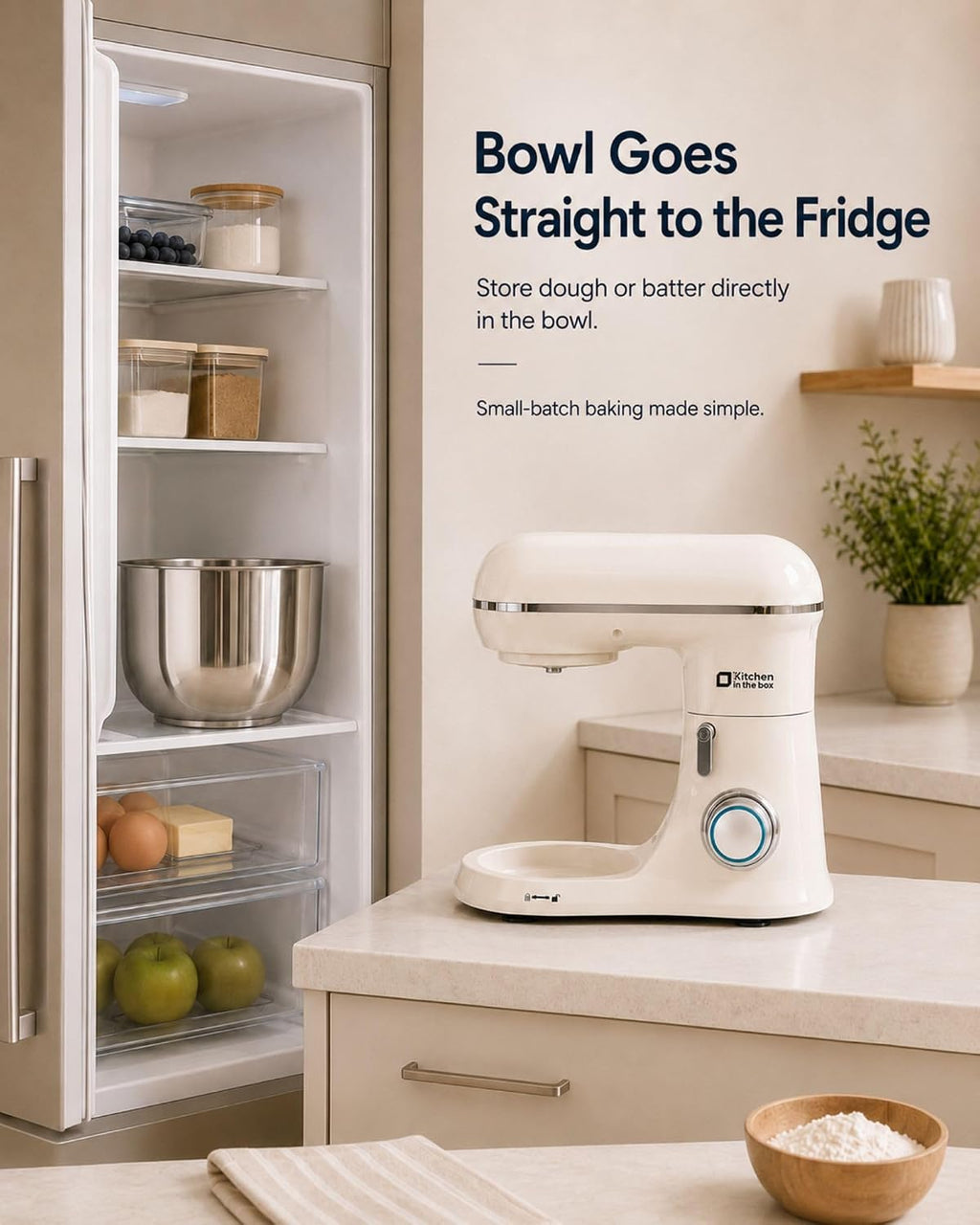 Stand Mixer, 3.5 QT Kitchen Electric Mixer for Baking