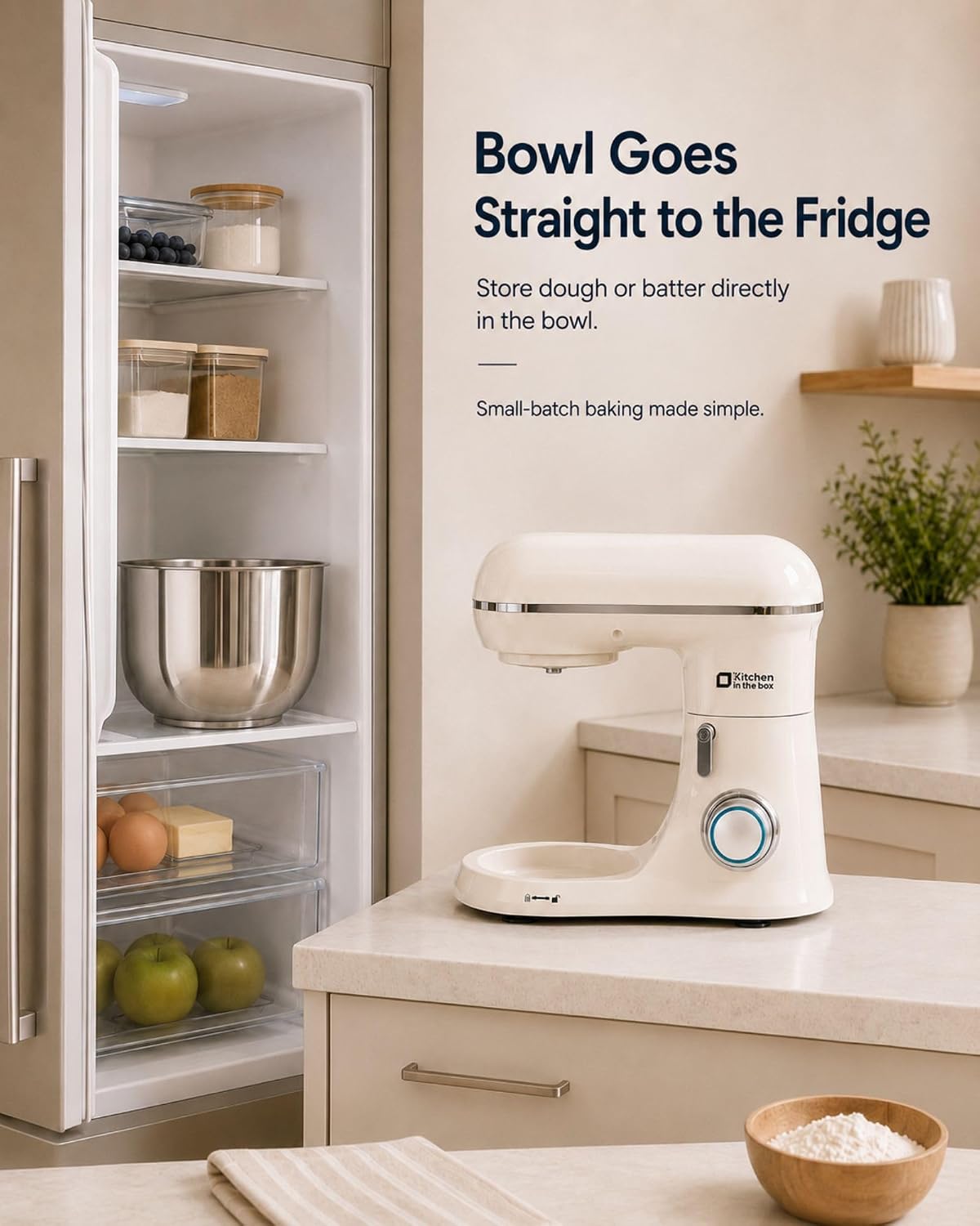 Stand Mixer, 3.5 QT Kitchen Electric Mixer for Baking