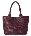 Woven Tote Bag for Women Soft Vegan Leather Large Shoulder Bag