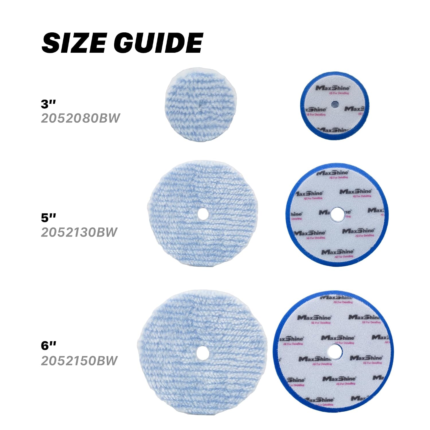 5” Universal Synthetic Wool Cutting Pad – Heavy-Duty Hook & Loop Buffing Pad for DA & Rotary Polishers – Professional