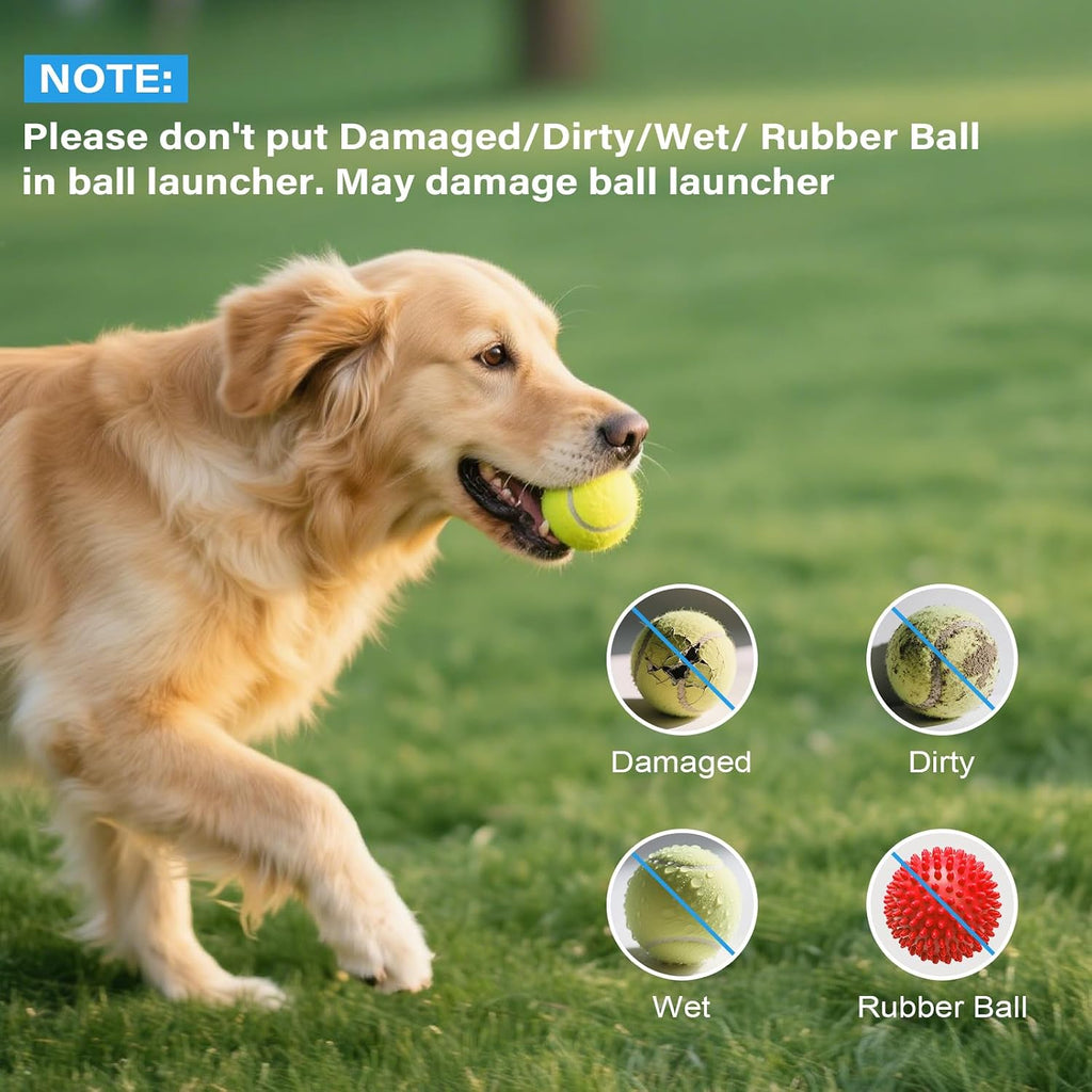 Automatic Ball Launcher for Dogs: Indoor Thrower Fetch Machine,Blue