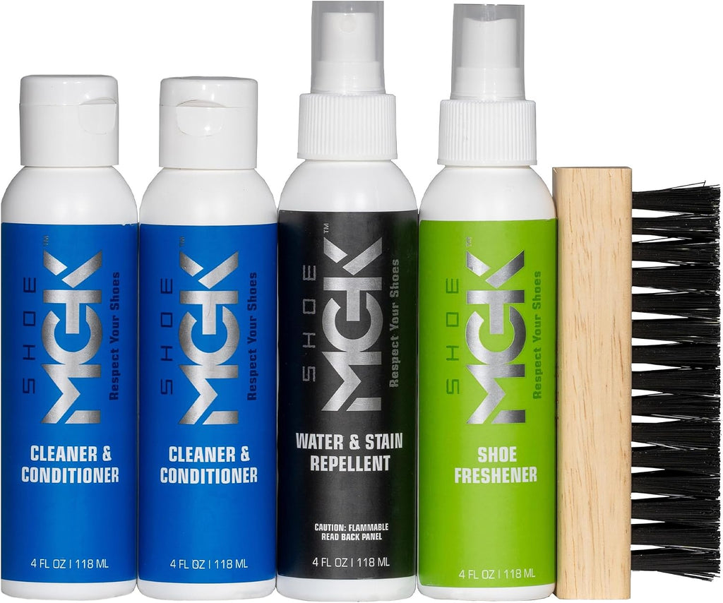 MGK Complete Kit: Shoe Cleaner, Care, Water & Stain Protection - Revitalize, Shield, and Freshen Sneakers, Leather