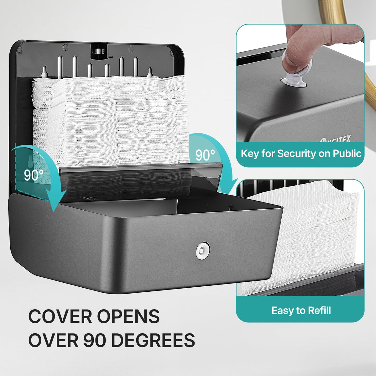 Paper Towel Dispenser Holder Wall Mount