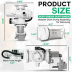 For Samsung WF46BG6500AEUS Washer Water Drain Pump Repair Component