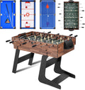 4-in-1 Foldable Multi Game Table for Home, Game Room | Combo Game Table Set with Ping Pong, Hockey, Pool Billiards