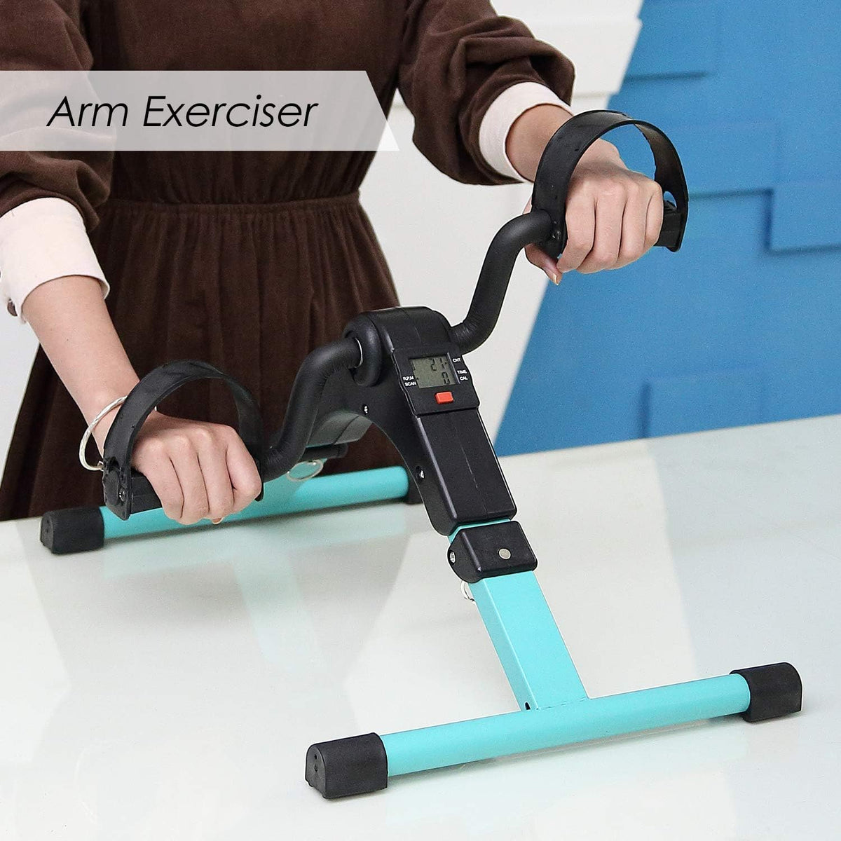 Folding Pedal Exerciser, Mini Exercise Bike Under Desk Bike