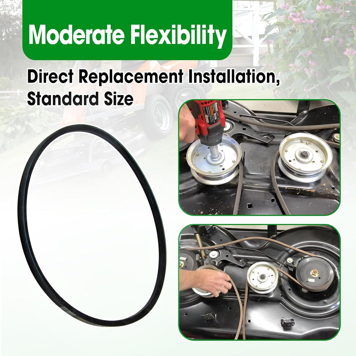 4L x 44.6" V-Belt Replacement Replace 954-05077 754-05077 Trimmer Base Wear-Resistant