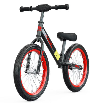 16 Inch Kids Balance Bike for 4-8 Years Old, Adjustable Seat, Black