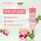 Broadway Vita-Lip Tinted & Clear Lip Gloss Set (11 Pack) Ultra-Hydrating & Soothing Formula with Vitamins, High-Shine