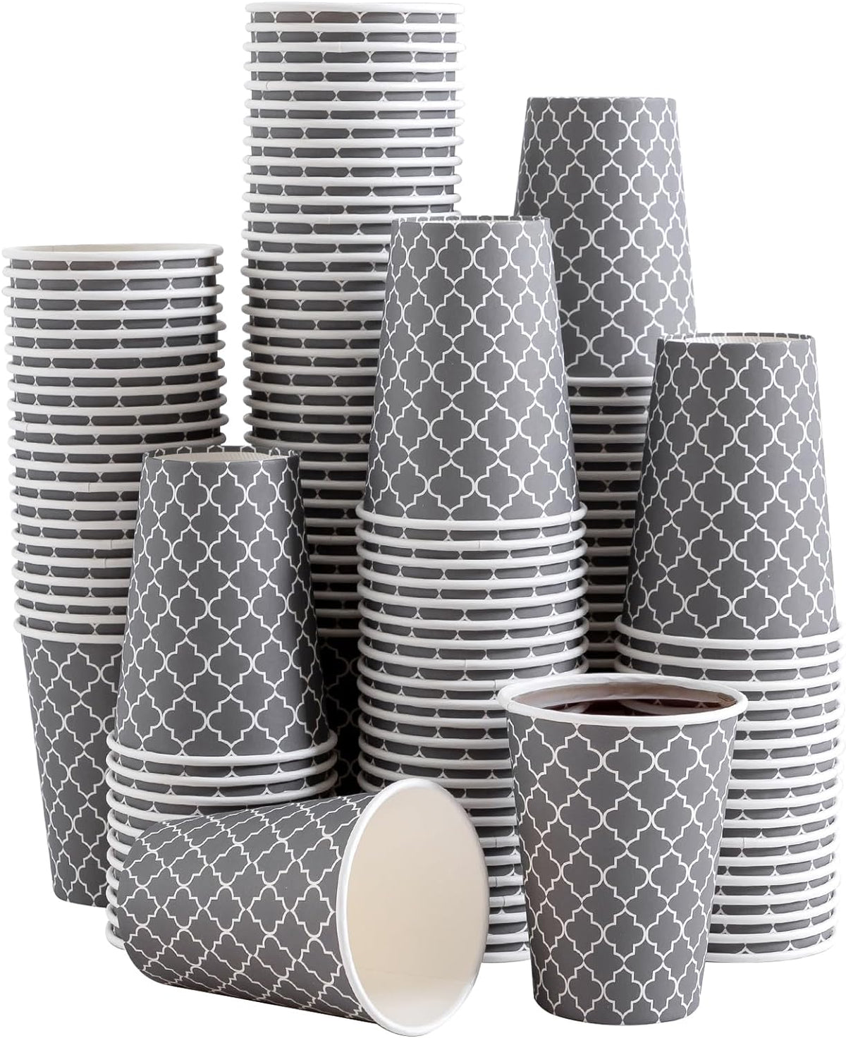 Coffee Cups 12 oz 180 Pack, Disposable Paper Coffee Cups, Hot Cups