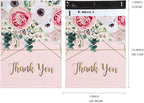 Poly Mailers Shipping Bags Thank You Notes Flowers Surrounded 3 Mil Heavy Duty Self Seal Mailing Envelopes - Pink, 12