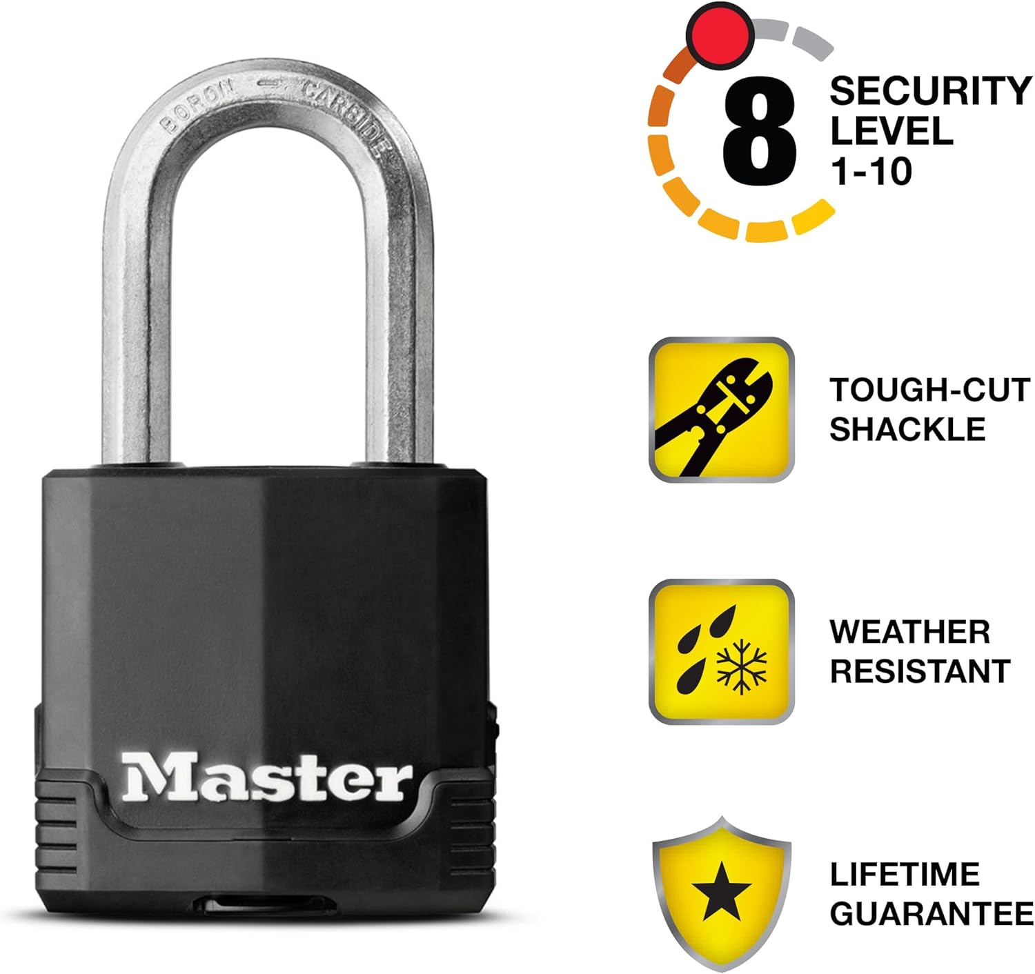 Magnum Outdoor Padlock, Heavy Duty Keyed Lock 2-Pack M115XDLF | 1-7/8" Weather-Resistant Lock Protects Outdoor