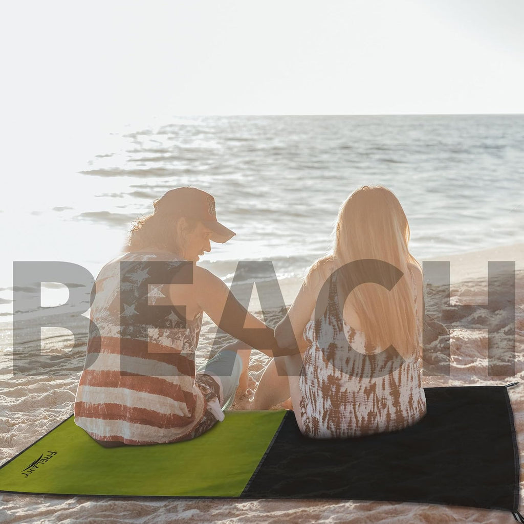 Pocket Picnic Blanket, Waterproof Blanket for Beach Festival | Lightweight compact design, Multi-use outdoor blanket