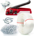 Heavy Duty Packing Strapping kit, Pallet Packing Strapping Tool, 3/4" x 320' Woven Cord Strapping Set, 2000 lbs Break