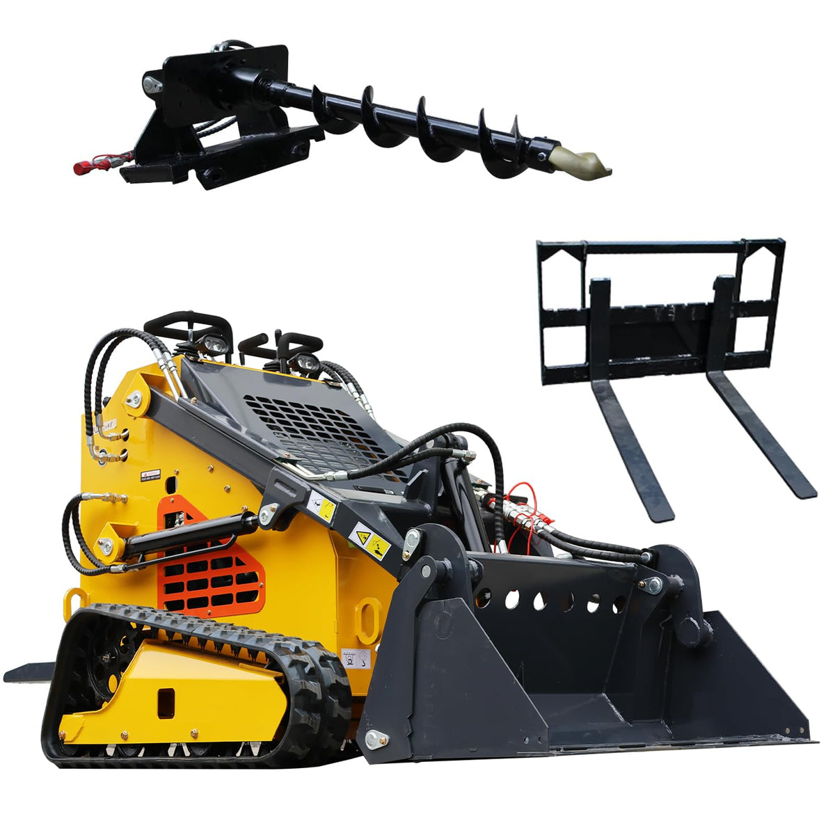 DS380C,Mini Skid Steer Loader Stand-On Tracked 24 HP RATO Gasoline Engine