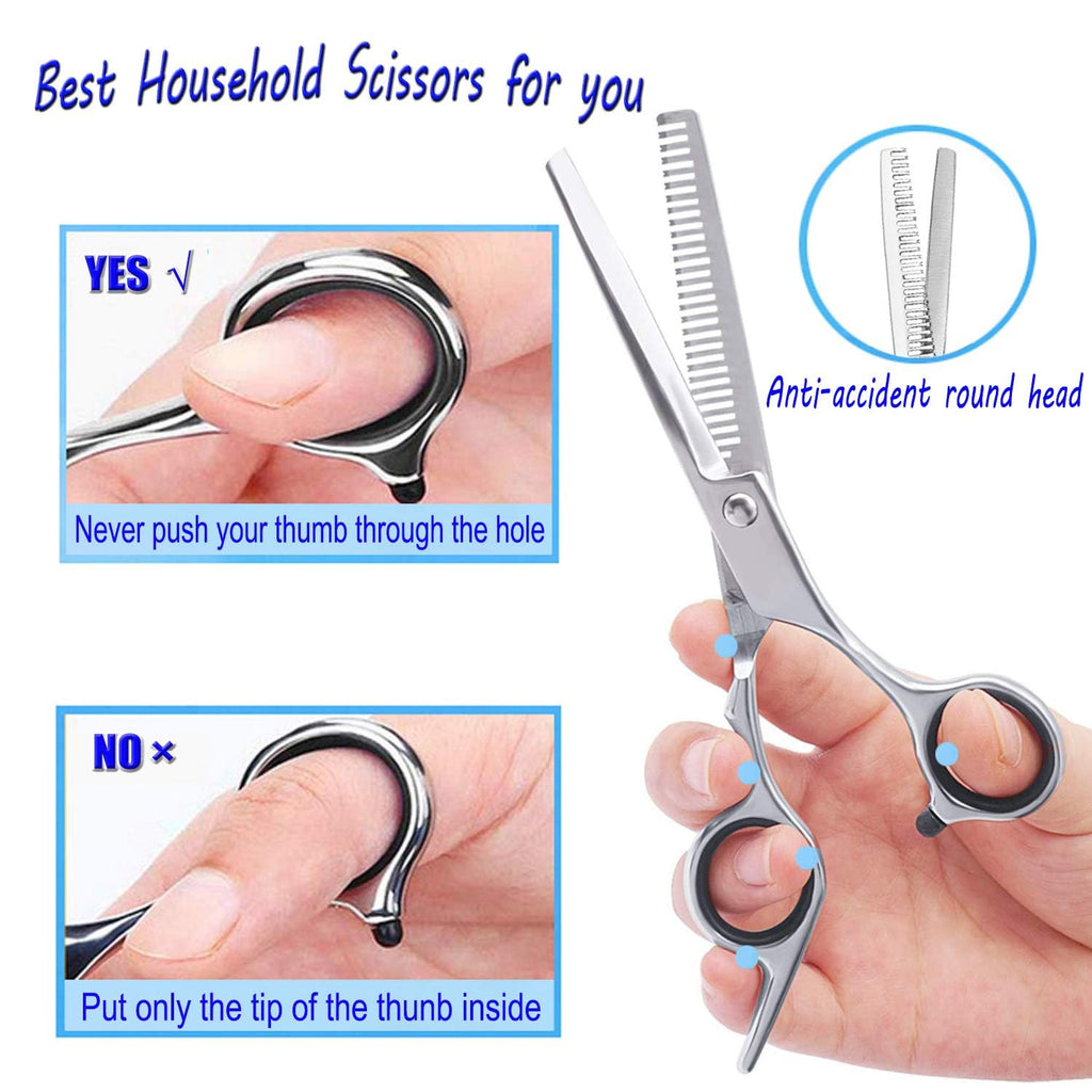 Professional Hair Thinning Shears/Scissors | 6.7Inch Hair Cutting Scissors with Stainless Steel Blades,Fine