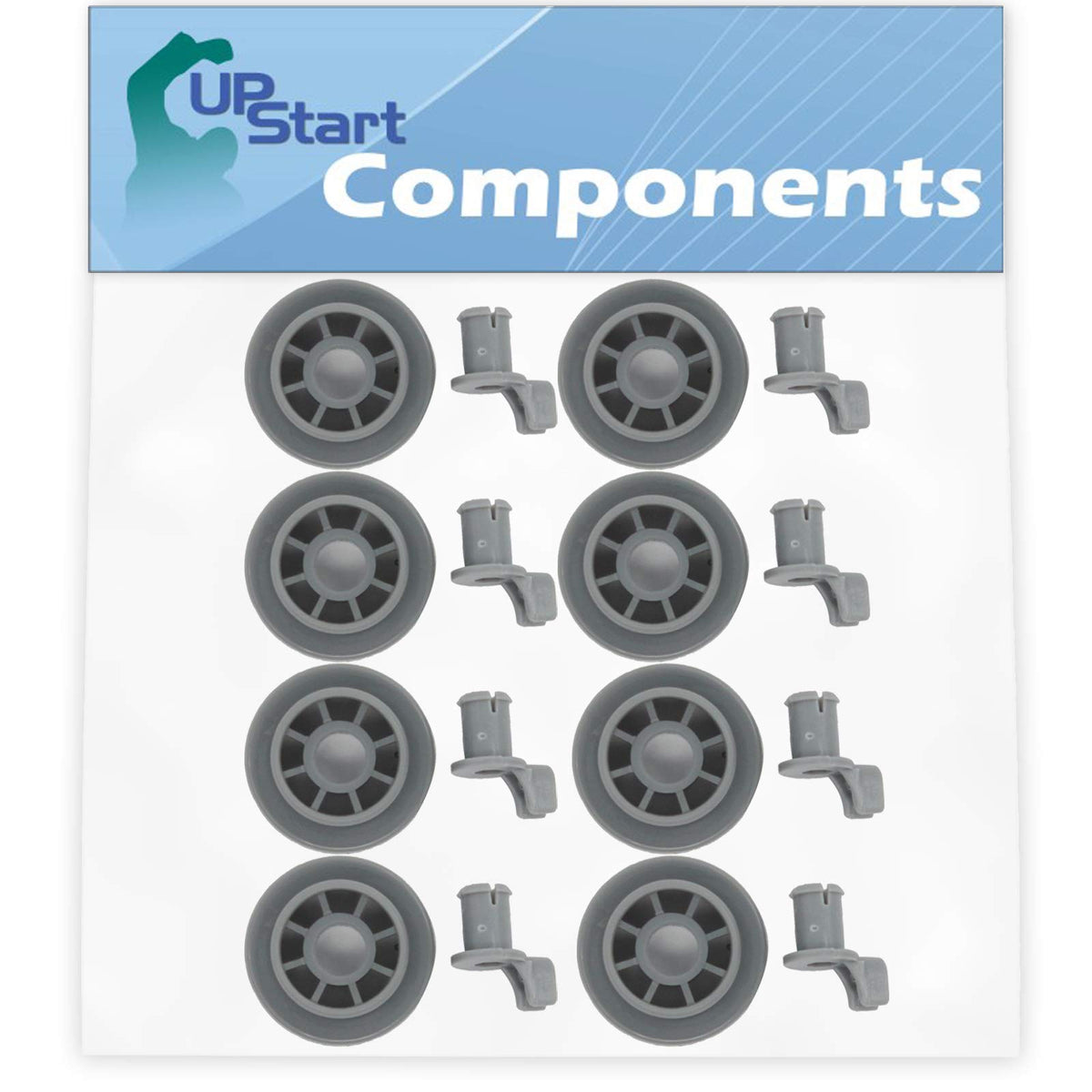 8x 165314 Dishwasher Lower Dishrack Wheel for Bosch SHX46A05UC/46