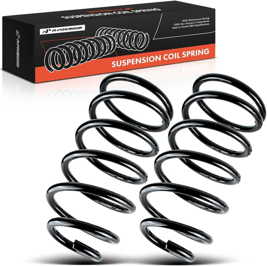 A-Premium 2-Pack Rear Suspension Coil Spring Set Compatible with Toyota