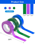 3 Rolls Colored Duct Tape, Multi Use Water Pipe Waterproof