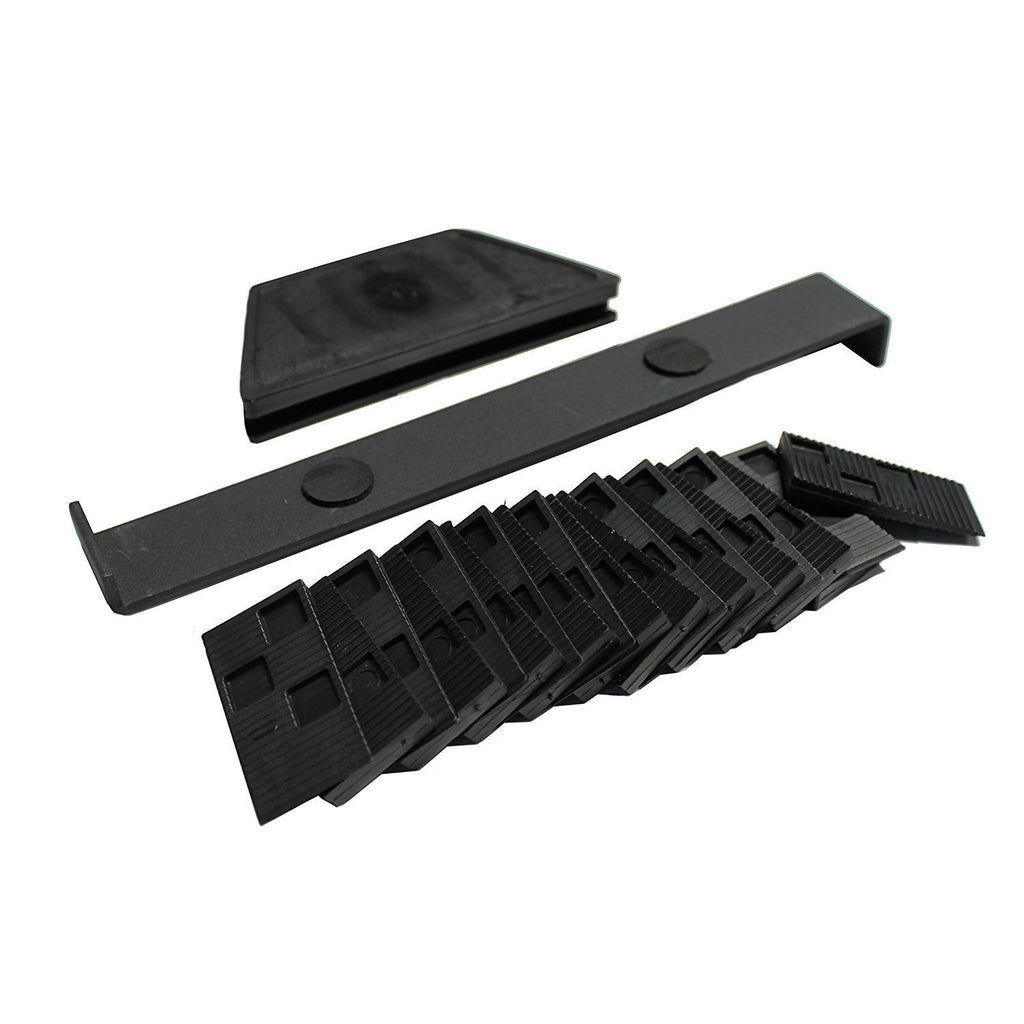 Laminate Wood Flooring Installation Kit; 1x Tapping Block, 1x Pull bar, 30x spacers